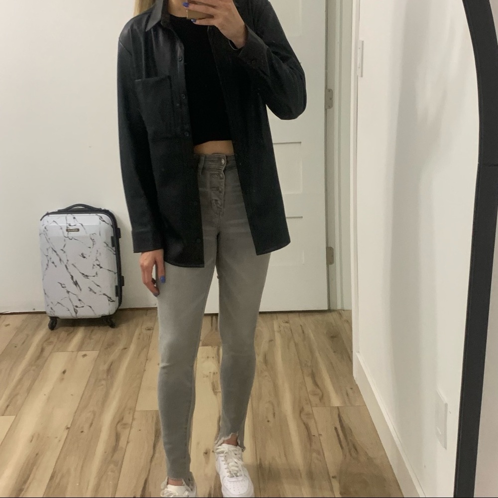 Grey American Eagle Jeggings - Picture 4 of 10